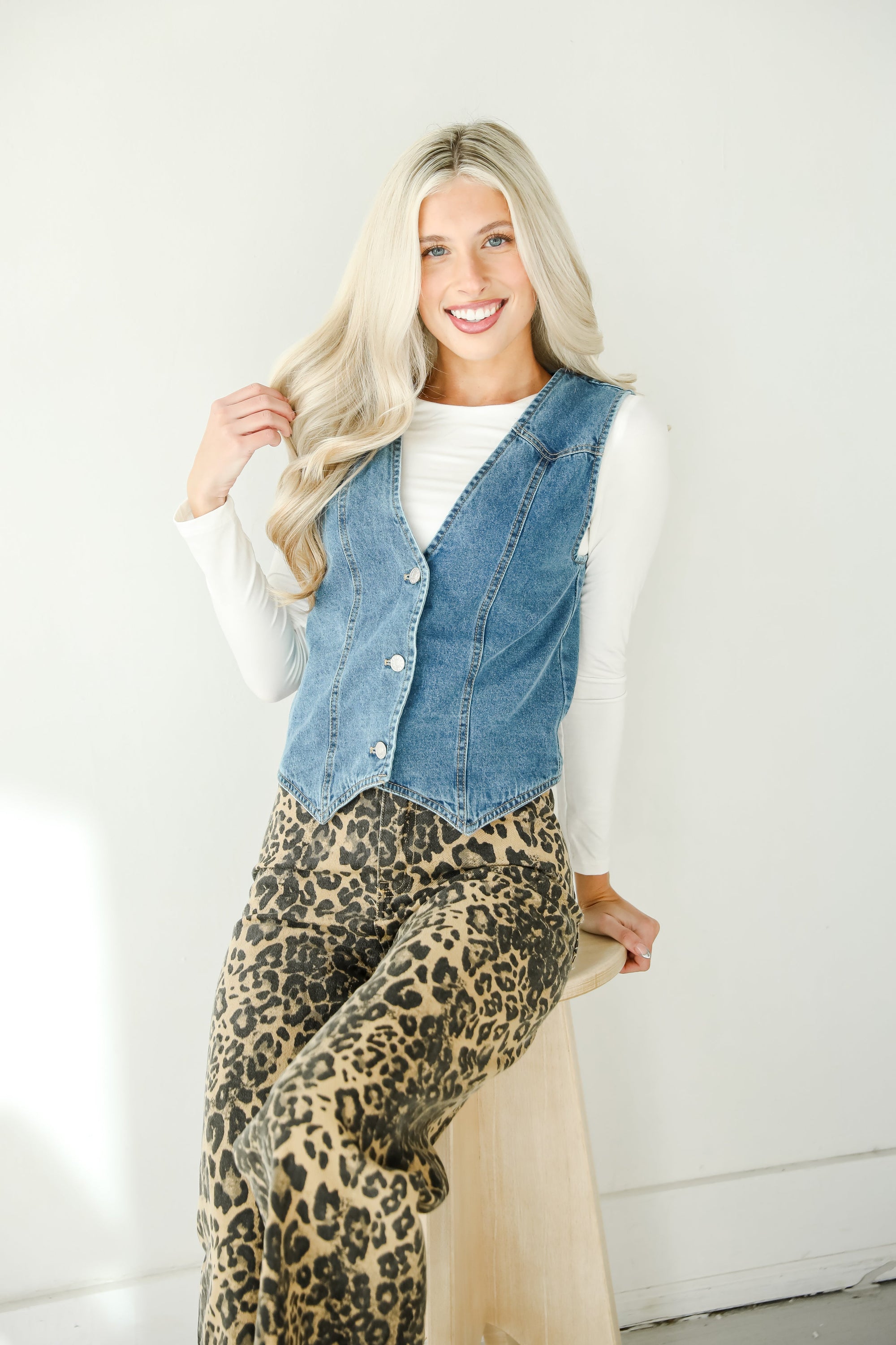 FINAL SALE - Coveted Appeal Denim Vest