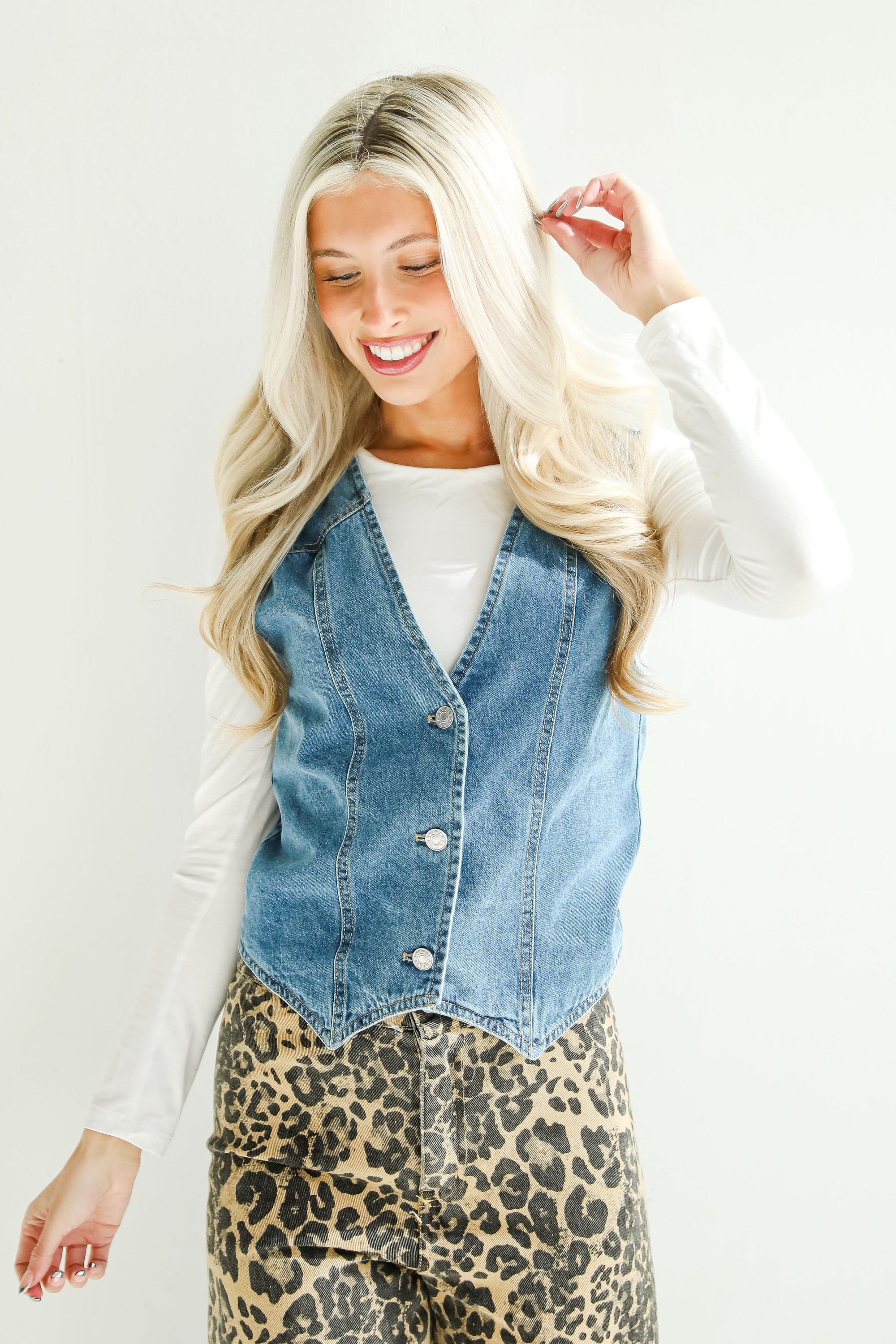 FINAL SALE - Coveted Appeal Denim Vest