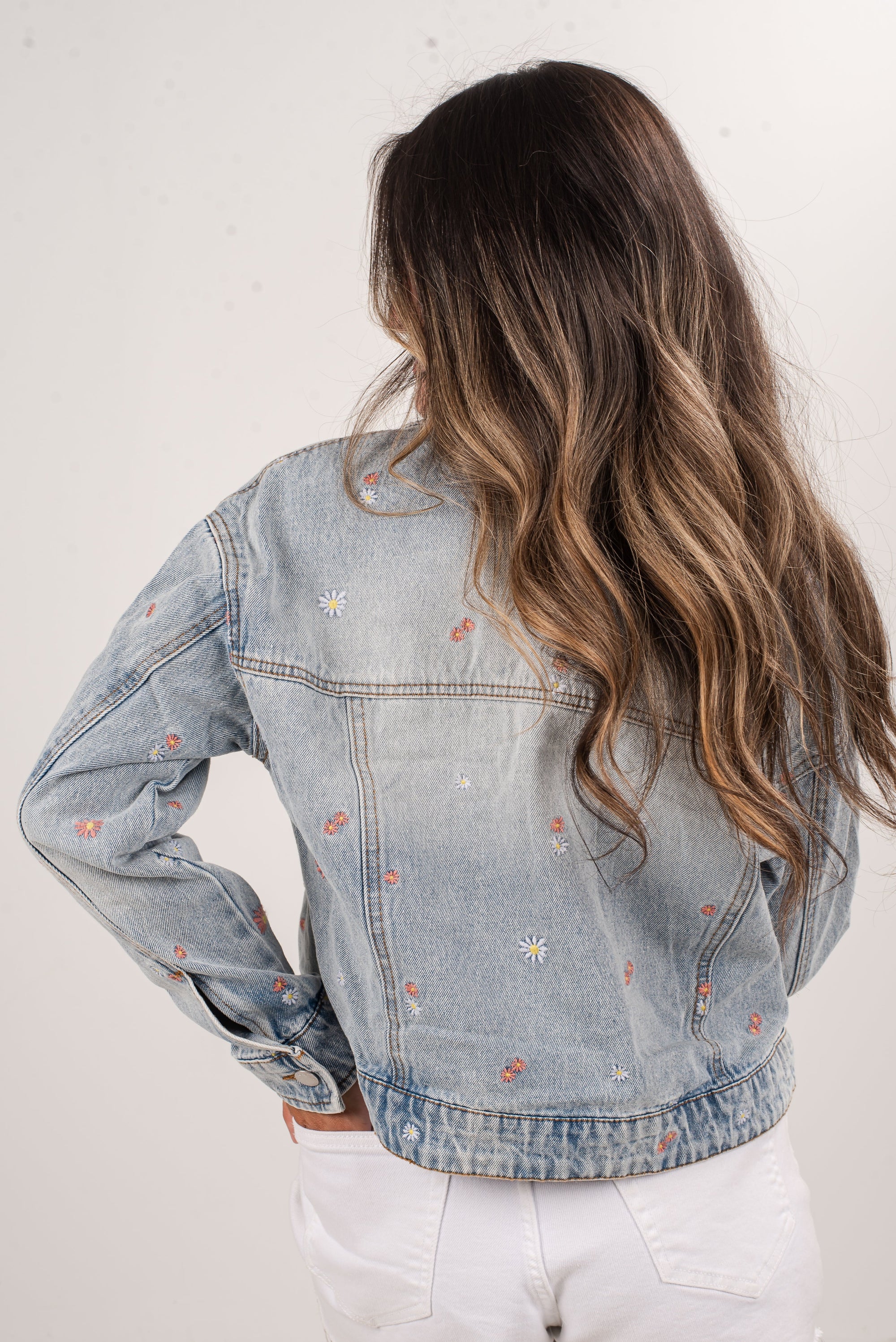 Soul Full Of Sunshine Floral Denim Jacket - DU DEAL