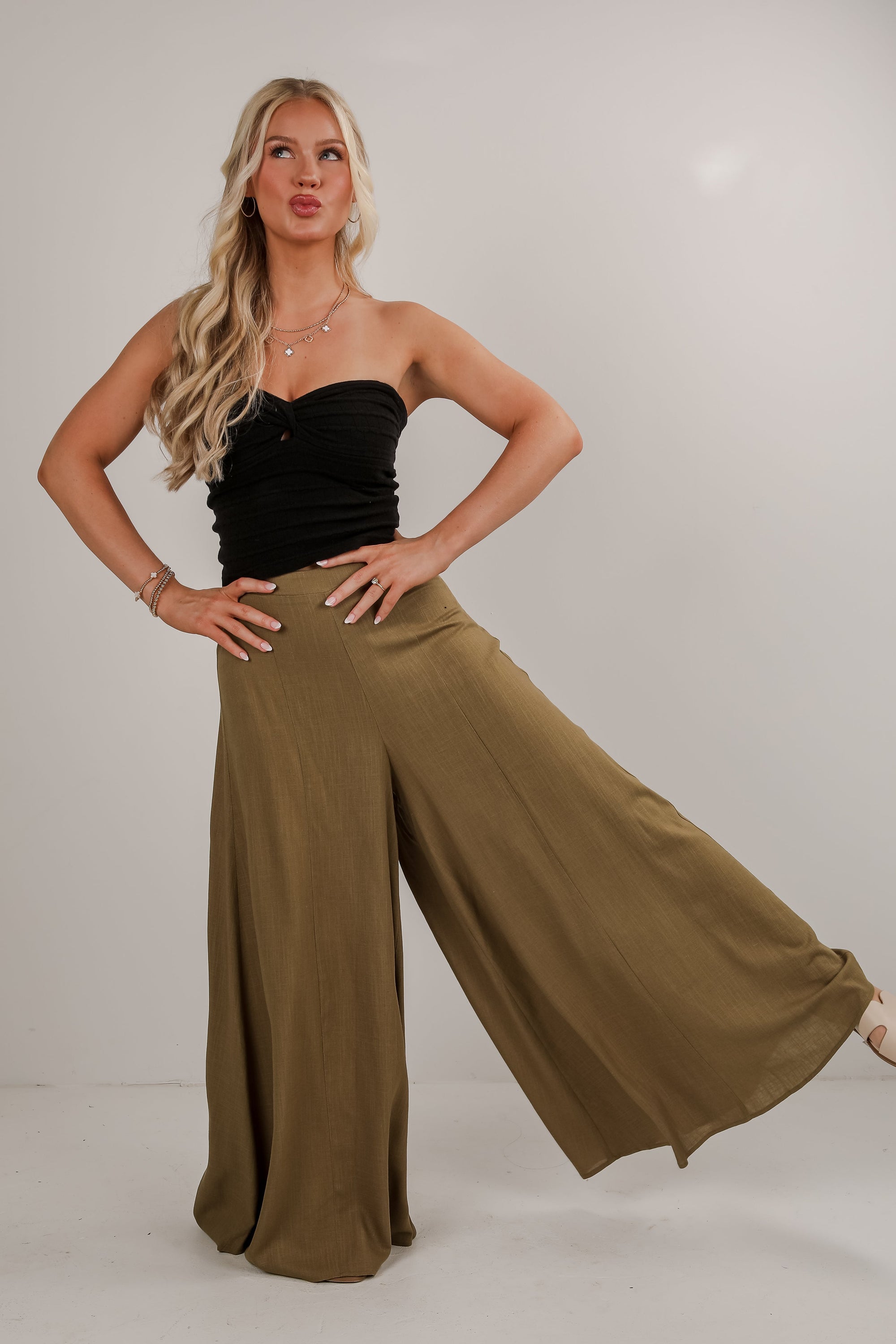 Take A Look Around Wide Leg Pants - DU DEAL